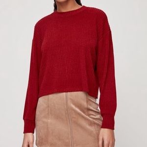 Aritzia Red Sweater